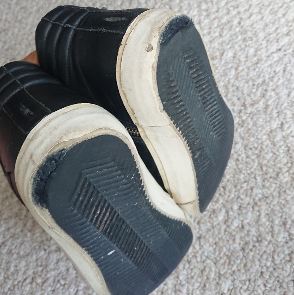 Golden Goose Slide Mid-Top Leather Stud Sneakers in Black size 38 - Picture 16 of 16